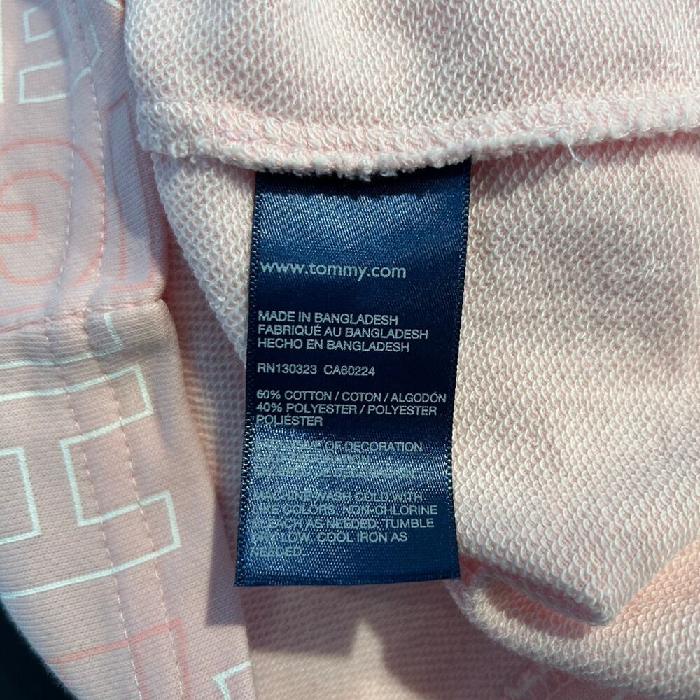 Tommy Hilfiger Logo Crewneck Sweatshirt, Pink, Toddler Girl 2T - Picture 5 of 6